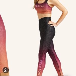 Peloton WITH sparkly ombré sports bra